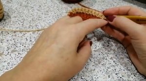 Вяжем коврик часть 5 ушки