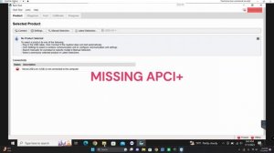 PTT MISSING APCI+