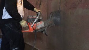 алмазная резка проема в железобетоне husqvarna Cut-n-Brake k760