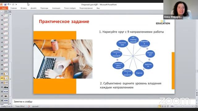 Открытый вводный урок по кадровому делопроизводству