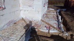 41. Бетонирование отмостки