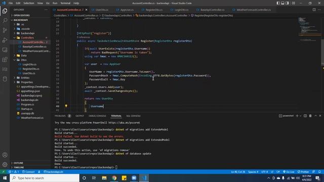 C# ASP.NET Core mvc Identity Authentication | Authorization NET 5 - Login and Registration JWT part