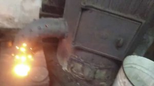 универсальная печь для гаража на отработанном масле дровах