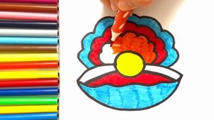 КАК НАРИСОВАТЬ РАКУШКУ С ЖЕМЧУЖИНОЙ