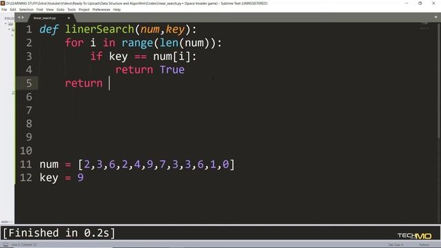 Linear Search Algorithm | #8 Data structure and Algorithms in python | python  tutorial | 2020
