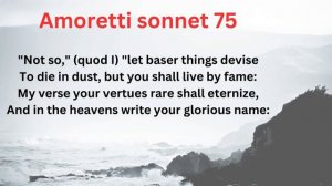 Amoretti sonnet 75 line by line explanation in Hindi | One day I wrote her name upon the strand