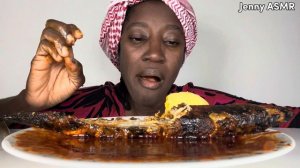 ASMR EXTREMELY HOT PEPPER SOUP AND TILAPIA FISH WITH FUFH | AFRICAN FOOD