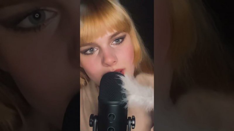 Нежные прикосновения перышками и шепот #асмр  #asmrmassage  #asmrwhispering #asmrmouthsounds