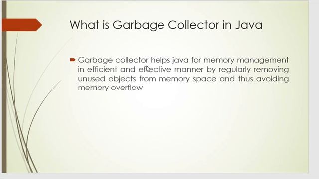 Garbage Collector in Java