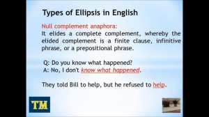 Ellipsis in English Language vs  Ellipsis in Arabic Language