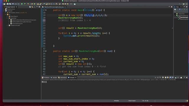 Find Maximum number present in a sub-array of size 4 - Java - Geeksforgeeks - Day 8 смотреть онлайн