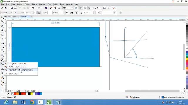 Corel Draw X7 Complete Course - Tutorial # 11 - Dimensions and Connectors