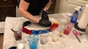 Окрашивание хлопковой пряжи | НЕ мастер класс :) | Красим пряжу дома