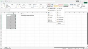 Learn Excel in 20 sec - Find duplicates (No sound)