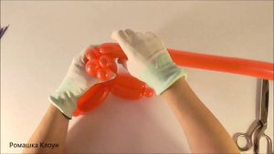 РОЗА из длинных шаров ШДМ как сделать Balloon Rose DIY TUTORIAL