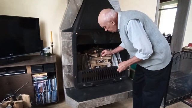 Английский камин на садовом участке. Тепло и уют. смотреть онлайн