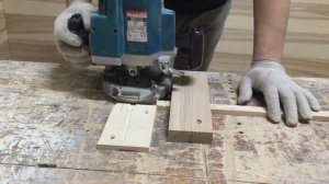 Фрезеровка мебельного штапика по шаблону ручным фрезером