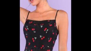 Одежда с AliExpress - Красивое платье   Cherry Print Cami