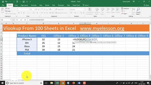 Vlookup From 100 Files in Excel Hindi смотреть онлайн