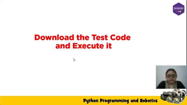 Executing the Python  Robotics Test Program