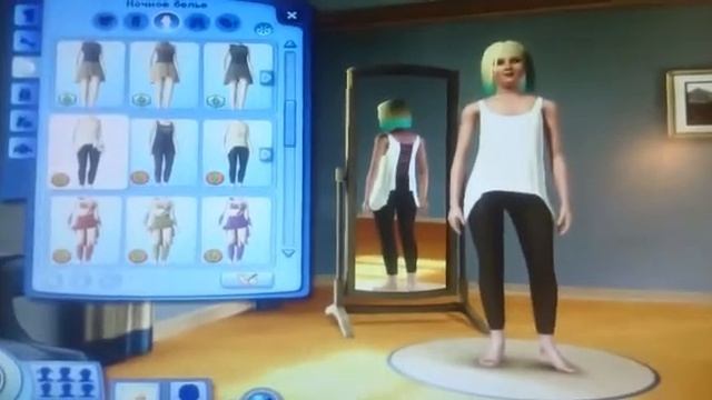 Играю в Sims 3. Девочка с синими волосами?) смотреть онлайн