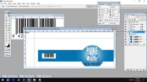 HOW TO DESIGN EASY WATER BOTTLE LABEL DESIGN IN PHOTOSHOP 7|Label Design Tutorial