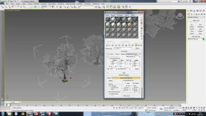3D max. Загрузка в сцену моделей деревьев и наложение их текстур