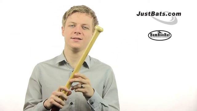 BamBooBat Bamboo Wood Bat: HNBRY Natural/Red Youth смотреть онлайн