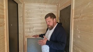 Каркасная баня 2,4х6 с новыми фишками