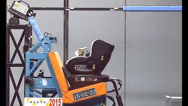 CarMate (Ailebebe) 3i | NASVA 2015 | краш-тест фронтальный лицом назад смотреть онлайн