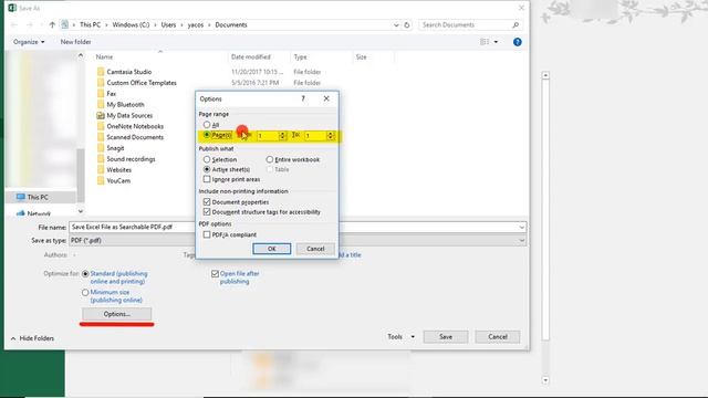 How to Save an Excel File as PDF - Tutorial