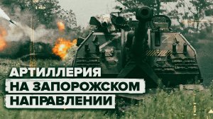 Боевая работа гаубиц «Мста-С» на Запорожском направлении — видео