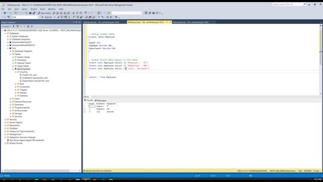 How to Create Tables in Microsoft SQL Server (SQL Server Management Studio) | SQL Server 2019