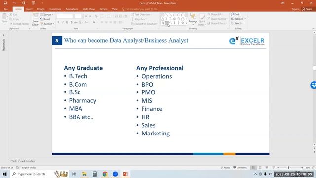 Training Demo Video of Data Analyst and Business Analyst | ExcelR
