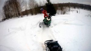 На горниках 2 часть. 26 февраля. снегоход поларис рмк. снегоход брп саммит