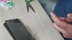 Ставлю защитное стекло на разбитый телефон. Асус зенфоми макс про ZB555KL