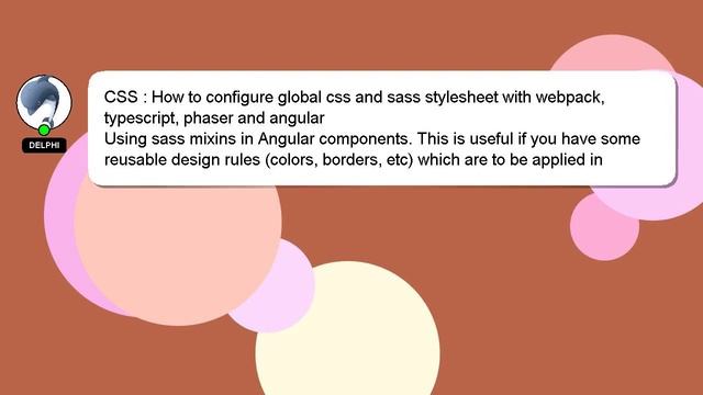 CSS : How to configure global css and sass stylesheet with webpack, typescript, phaser and angular смотреть онлайн