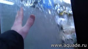 Водопад по стеклу в герметичном стеклопакете