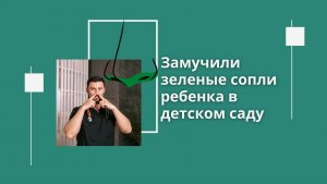 Замучили зеленые сопли ребенка в детском саду. Рассадин Вячеслав Викторович отзыв о программе.