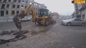 Услуги Экскаватора-Погрузчика с Гидромолотом