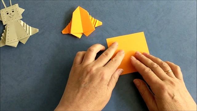 Как сделать робота оригами из бумаги. Origami paper toy. Paper robot смотреть онлайн