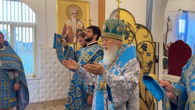 Престольный праздник в храме Иерусалимской иконы Божией Матери смотреть онлайн