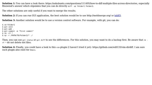 Unix & Linux: Difference between files in directory (3 Solutions!!) смотреть онлайн