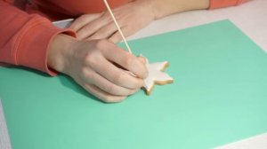 Айсинг: Пряничная Снежинка. Украшение сахарной глазурью МК пошагово