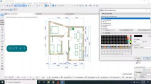 How to make , Black and white Floor plan in ARCHICAD