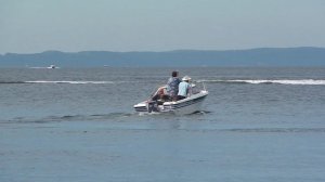 Yamaha Passport 17 + Yamaha 60FETOL с загрузкой 3 чел. Старт с места.