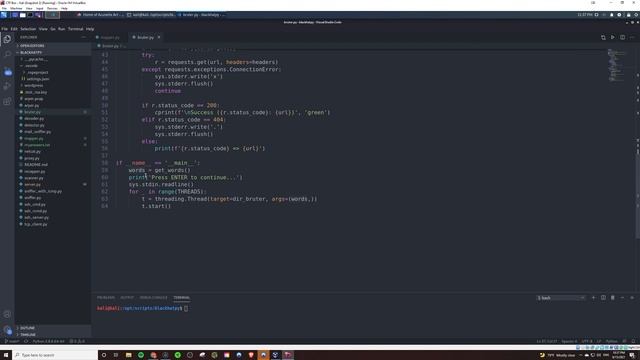 Creating a Subdirectory Brute Forcing Tool in Python смотреть онлайн