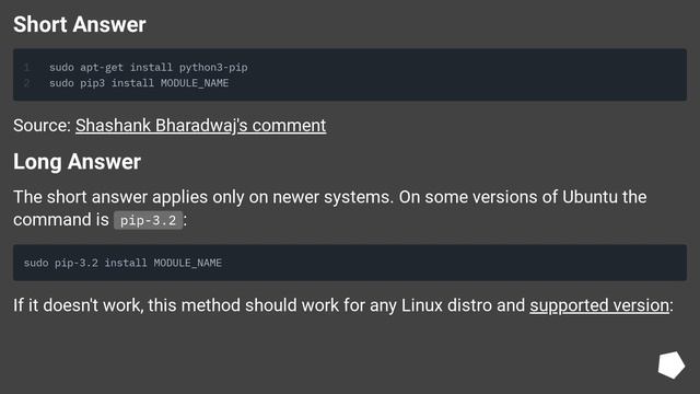 How to install python3 version of package via pip on Ubuntu?