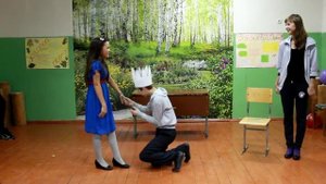 Сценка к осеннему празднику 9 класса, МБОУ Вьюковская СОШ, 2016