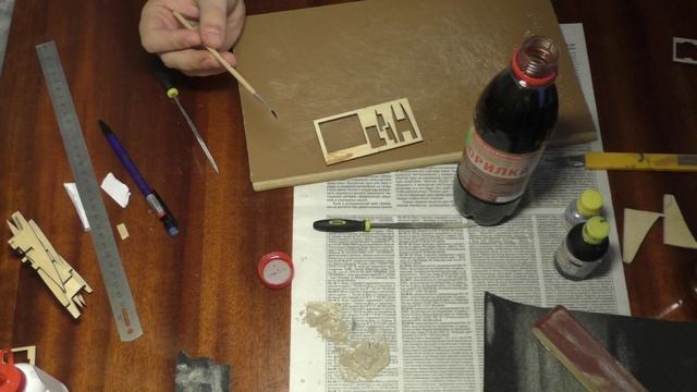 12 Апостолов 1:100 Деагостини - Пробная окраска детали морилкой цвет ДУБ смотреть онлайн